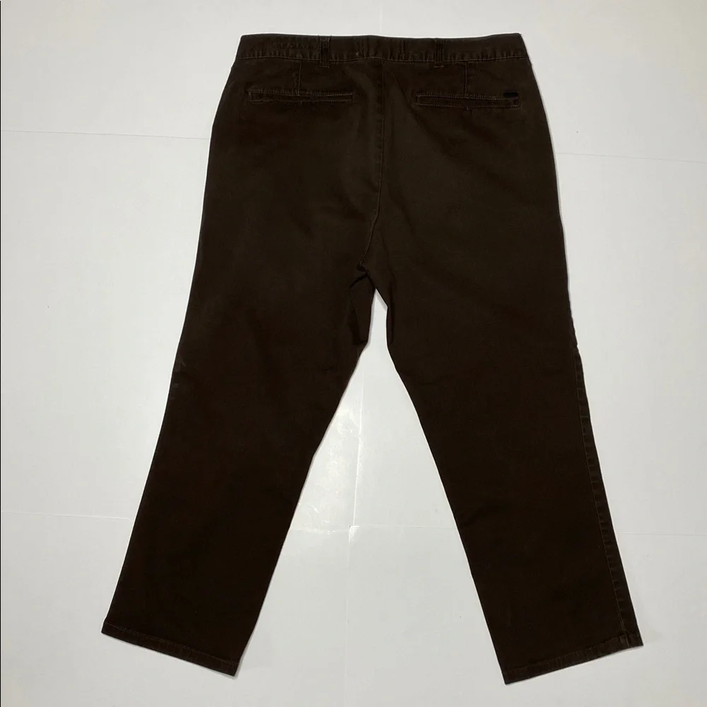 PacSun Cropped Dark Brown Chinos